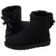 Buty UGG W Mini Bailey Bow II 1016501 W/BLK - małe zdjęcie