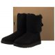 Buty UGG W Bailey Bow II 1016225 W/BLK - małe zdjęcie
