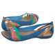 Sandały Crocs Isabella Huarache 2 Flat W Blue Jean/Gold 204912-4HT - małe zdjęcie