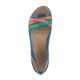 Sandały Crocs Isabella Huarache 2 Flat W Blue Jean/Gold 204912-4HT - małe zdjęcie