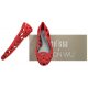 Baleriny Melissa JW+Melissa Jean AD 31557/50876 Red/Grey - małe zdjęcie