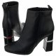 Botki Tommy Hilfiger Crackled Metallic He EN0EN00280 990 Black - małe zdjęcie