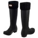 Ocieplacze do kaloszy Hunter 6 Stitch Cable Boot Sock Black UAS3036AAB - małe zdjęcie