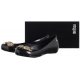 Baleriny Melissa Ultragirl Flower Chrome 32655/50919 Black/Gold - małe zdjęcie