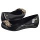 Baleriny Melissa Ultragirl Flower Chrome 32655/50919 Black/Gold - małe zdjęcie