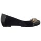 Baleriny Melissa Ultragirl Flower Chrome 32655/50919 Black/Gold - małe zdjęcie