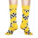 Skarpety Wysokie Happy Socks Szachownica RAC01-2200 - małe zdjęcie