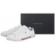 Trampki Tommy Hilfiger Low Cut Lace-Up Sneaker T3X4-30692-0890 100 White - małe zdjęcie