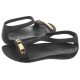 Sandały Crocs Serena Metallic Bar Sandal W Gold/Black 206421-751 - małe zdjęcie