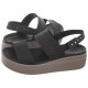 Sandały Crocs Brooklyn Low Wedge W Black/Mushroom 206453-07H