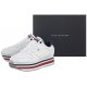 Sneakersy Tommy Hilfiger Piped Flatform Sneaker FW0FW04702-0KP Rwb - małe zdjęcie