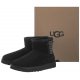 Buty UGG W Classic Mini Ugg Rubber Logo 1108231 W/BLK - małe zdjęcie