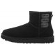 Buty UGG W Classic Mini Ugg Rubber Logo 1108231 W/BLK - małe zdjęcie