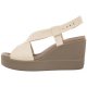 Sandały Crocs Brooklyn High Wedge W Stucco/Mushroom 206222-16T - małe zdjęcie