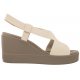 Sandały Crocs Brooklyn High Wedge W Stucco/Mushroom 206222-16T - małe zdjęcie