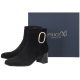 Botki Caprice Czarne 9-25307-27 004 Black Suede - małe zdjęcie