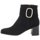Botki Caprice Czarne 9-25307-27 004 Black Suede - małe zdjęcie