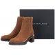 Botki Tommy Hilfiger Outdoor Mid Heel Boot Natural Cognac FW0FW05940 GTU - małe zdjęcie