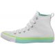 Trampki Converse CT All Star Hi White/Light Dew/Lime Rave A00543C - małe zdjęcie