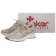 Sneakersy Rieker Beżowe N4327-80 Metallic - małe zdjęcie