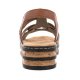 Sandały Rieker Brązowe 62918-22 Brown - małe zdjęcie