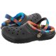 Klapki Crocs Classic Lined Spray Dye Clog K Black/Multi 208081-0C4 - małe zdjęcie