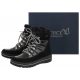 Śniegowce Caprice Czarne 9-26240-29 019 Black Comb - małe zdjęcie