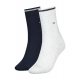 Skarpetki 2 pary Tommy Hilfiger Th Women Sock 2P Neppy Gif White 701220710 001 035 - małe zdjęcie