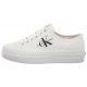 Tenisówki Calvin Klein Vulc Flatform Essential Mono White YW0YW01030 YBR - małe zdjęcie