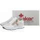 Sneakersy Rieker Białe/Beżowe N6304-80 - małe zdjęcie