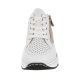 Sneakersy Rieker Białe/Beżowe N6304-80 - małe zdjęcie