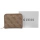 Portfel Guess Laurel Slg Small Zip Around SWSG85 00370 Latte Logo - małe zdjęcie