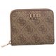 Portfel Guess Laurel Slg Small Zip Around SWSG85 00370 Latte Logo - małe zdjęcie