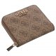 Portfel Guess Laurel Slg Small Zip Around SWSG85 00370 Latte Logo - małe zdjęcie