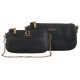 Torebka Guess Nell Double Pouch Crossbody Black HWVB86 78700 - małe zdjęcie