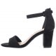 Sandały Tamaris Czarne 1-28396-20 004 Black Suede - małe zdjęcie