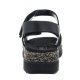 Sandały Rieker Czarne V2301-00 Black - małe zdjęcie