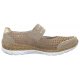 Półbuty Rieker Beżowe N4257-60 Beige - małe zdjęcie