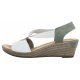 Sandały Rieker Białe 624H6-80 White Combination - małe zdjęcie