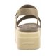 Sandały Crocs Brooklyn Low Wedge W Khaki/Bone 206453-2YI - małe zdjęcie
