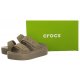 Klapki Crocs Brooklyn Buckle Low Wedge Khaki 207431-260 - małe zdjęcie