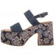 Sandały Maciejka Granatowe/Kwiaty 06089-17/00-1 - małe zdjęcie