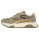Sneakersy Tommy Hilfiger Low Cut Lace-Up Sneaker T3A9-33000-1492 A177 Grey/Military Green - małe zdjęcie