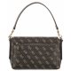 Torebka Listonoszka Guess Eco Brenton Flap Shoulder Bag HWESG8 39019 Brown Logo - małe zdjęcie
