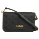 Torebka Kopertówka Guess Geva Crossbody Flap Organizer HWPD89 59790 Black Logo - małe zdjęcie