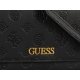 Torebka Kopertówka Guess Geva Crossbody Flap Organizer HWPD89 59790 Black Logo - małe zdjęcie