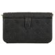 Torebka Kopertówka Guess Geva Crossbody Flap Organizer HWPD89 59790 Black Logo - małe zdjęcie