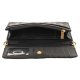 Torebka Kopertówka Guess Geva Crossbody Flap Organizer HWPD89 59790 Black Logo - małe zdjęcie