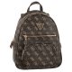 Plecak Guess Eco Elements Small Backpack HWESG8 76732 Brown Logo - małe zdjęcie