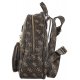 Plecak Guess Eco Elements Small Backpack HWESG8 76732 Brown Logo - małe zdjęcie